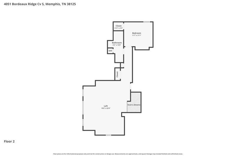2,130/Mo, 4051 Bordeaux Ridge Cv S Memphis, TN 38125 Floor Plan View 2
