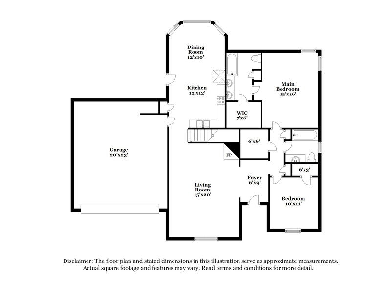 3,250/Mo, 7180 Fox Trot Cv Olive Branch, MS 38654 Floorplan View