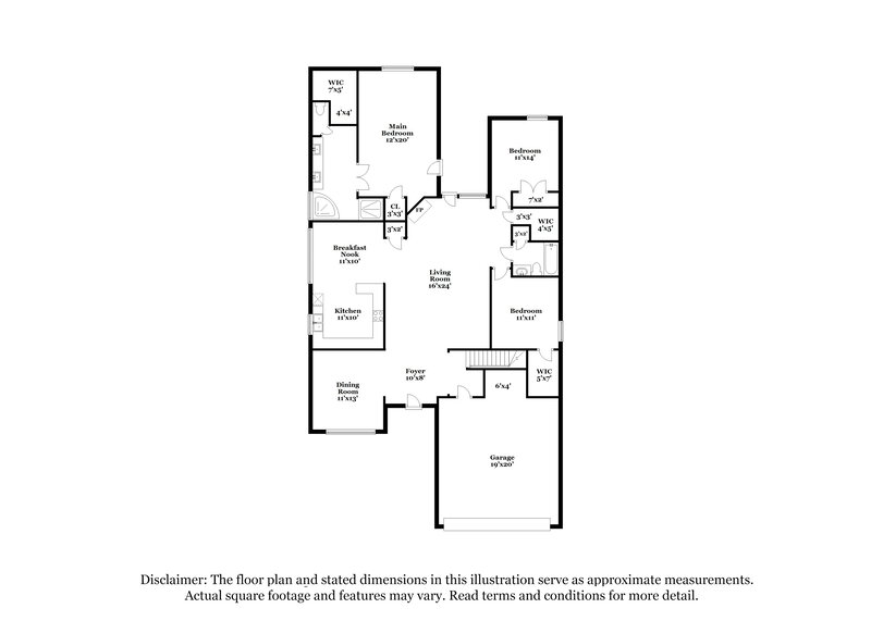 2,080/Mo, 5740 Bedford Loop E Southaven, MS 38672 Floor Plan View