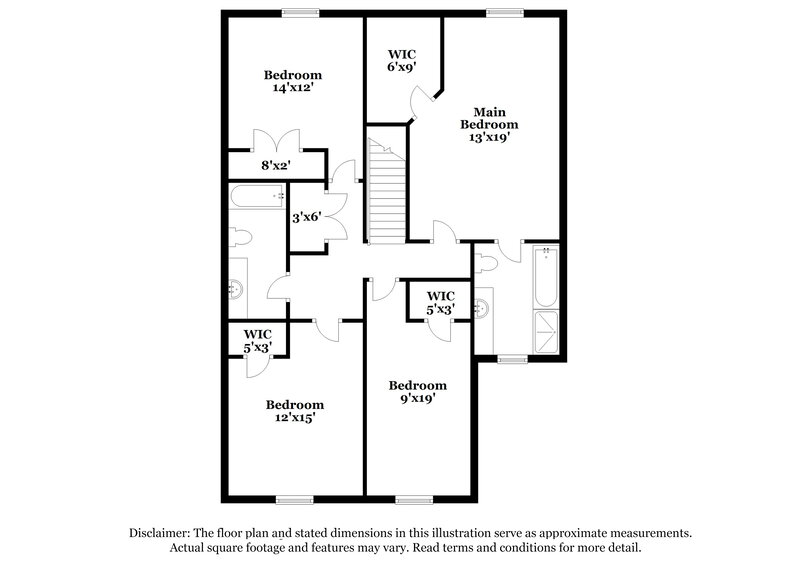 1,760/Mo, 7338 Green Ash Dr Olive Branch, MS 38654 Floor Plan View 2