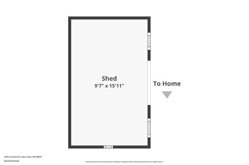 1,865/Mo, 7457 Lee Ann Dr Horn Lake, MS 38637 Floor Plan View