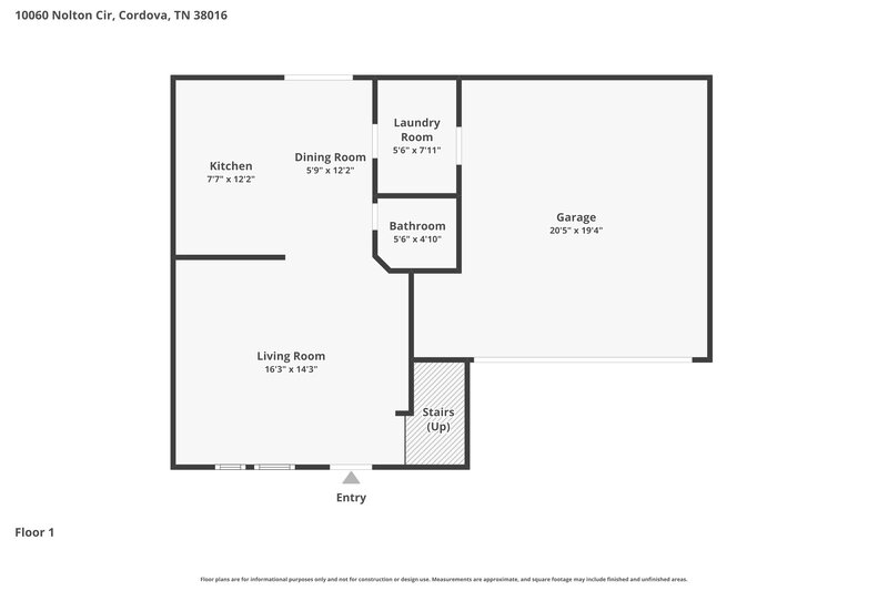 1,745/Mo, 10060 Nolton Cir Cordova, TN 38016 Floor Plan View 2