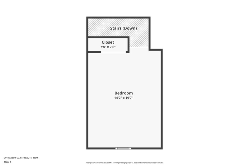 2,100/Mo, 2018 Abbott Cv Memphis, TN 38016 Floor Plan View 2