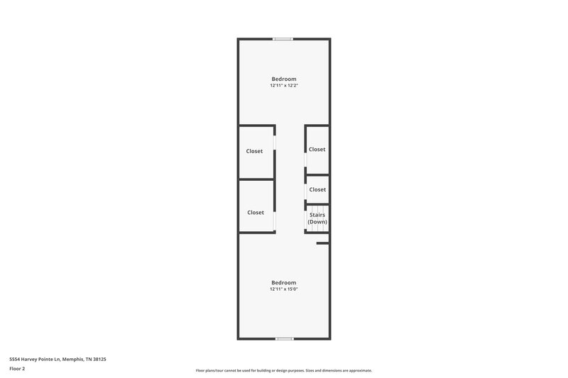 2,090/Mo, 5554 Harvey Pointe Ln Memphis, TN 38125 Floor Plan View 2