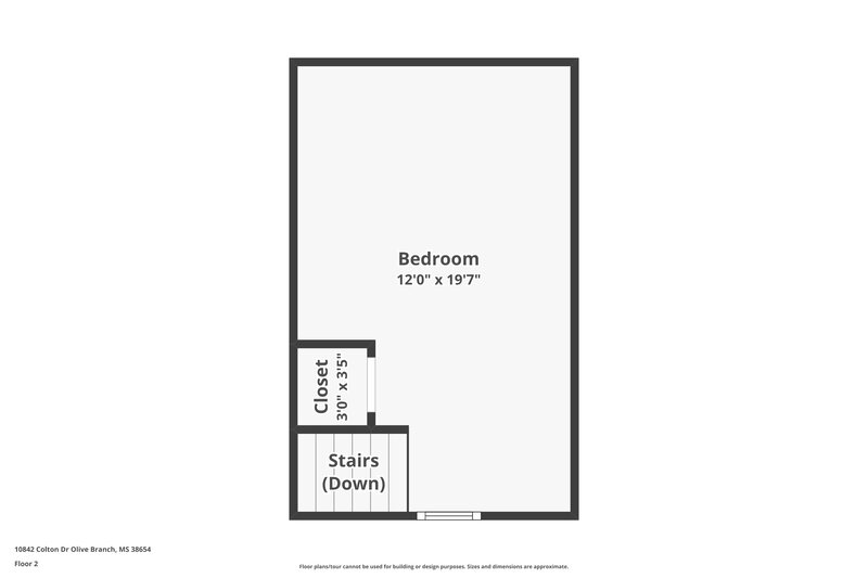 2,165/Mo, 10842 Colton Drive Olive Branch, MS 38654 Floor Plan View 2