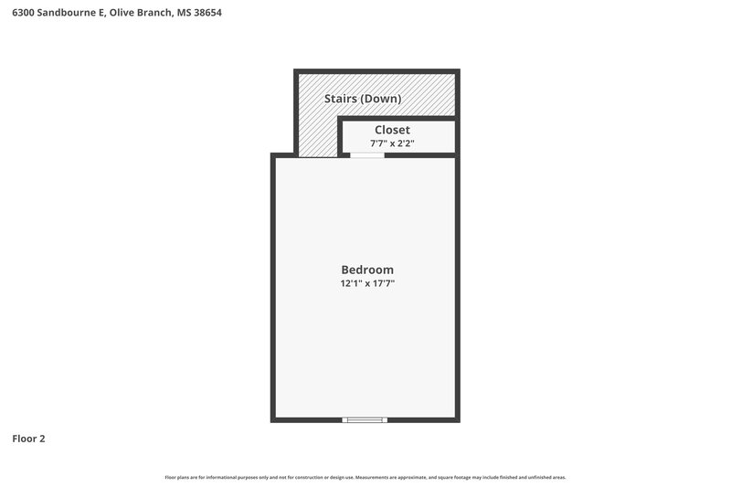 2,300/Mo, 6300 E Sandbourne Olive Branch, MS 38654 Floor Plan View