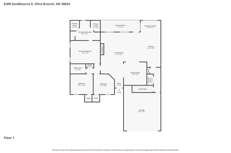2,300/Mo, 6300 E Sandbourne Olive Branch, MS 38654 Floor Plan View 2
