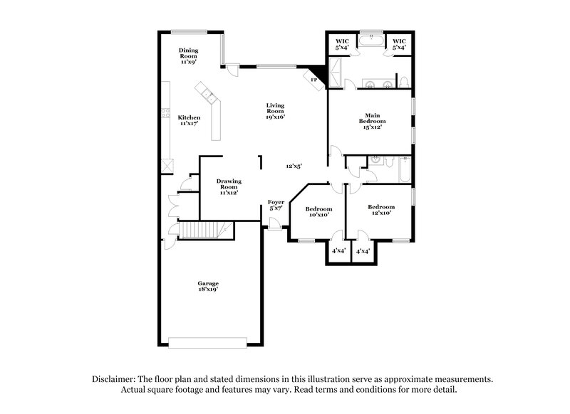2,355/Mo, 5678 Kuykendall Dr Southaven, MS 38672 Floor Plan View