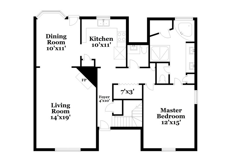 1,855/Mo, 7780 Meadow Vale Dr Memphis, TN 38125 Floorplan View