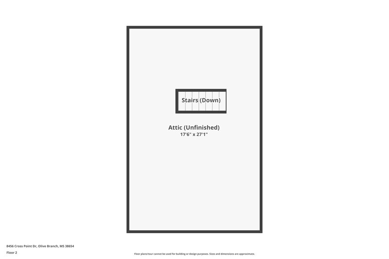 1,715/Mo, 8456 Cross Point Dr Olive Branch, MS 38654 Floor Plan View 2