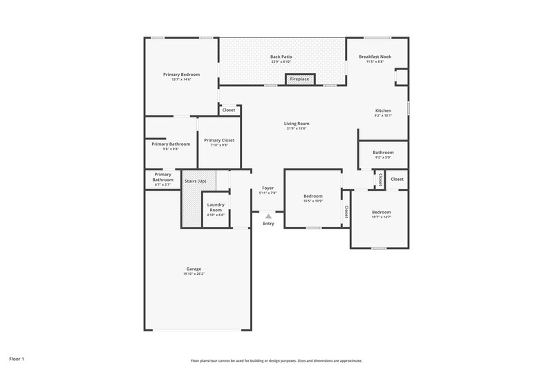 2,345/Mo, 3620 Harvest Tree Dr Southaven, MS 38672 Floor Plan View