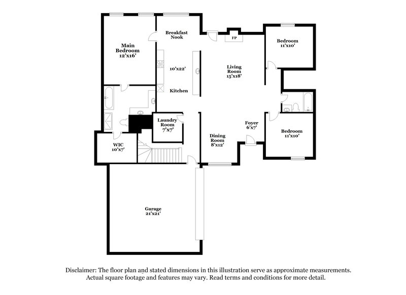 3,340/Mo, 3580 Sabra Ln Southaven, MS 38672 Floor Plan View