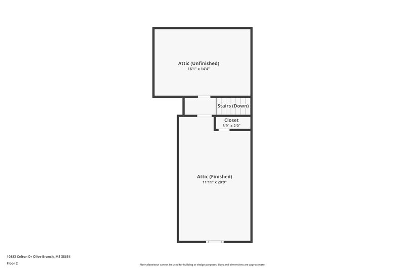 1,975/Mo, 10883 Colton Dr Olive Branch, MS 38654 Floor Plan View