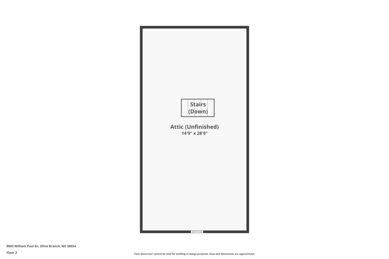 1,635/Mo, 9043 William Paul Drive Olive Branch, MS 38654 Floor Plan View 2