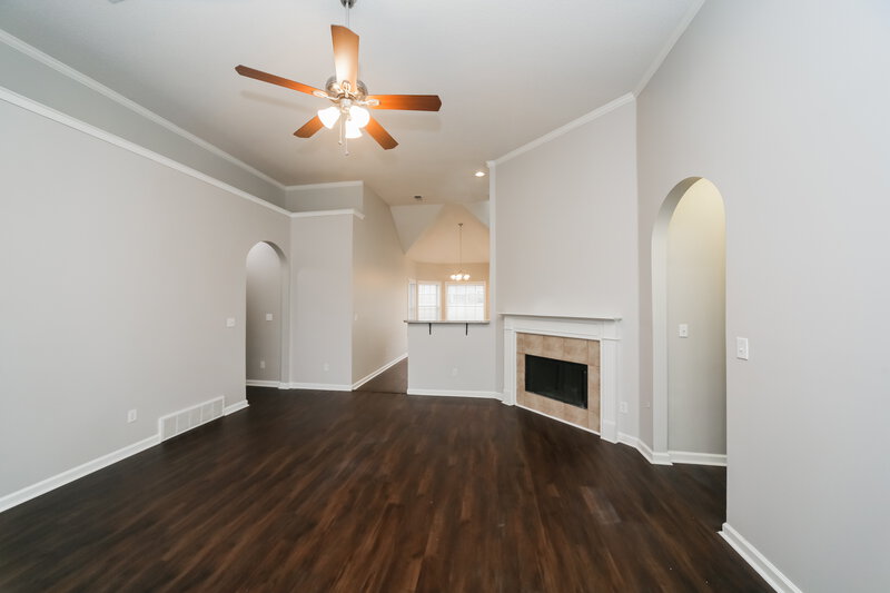 2,510/Mo, 2609 Wood Sage Cv Cordova, TN 38016 Living Room View 2