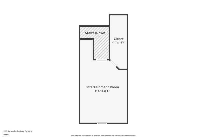 2,085/Mo, 9335 Barrow Dr Cordova, TN 38016 Floor Plan View 2