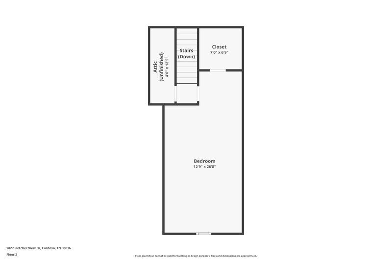 2,760/Mo, 2827 Fletcher View Dr Memphis, TN 38016 Floorplan View 2
