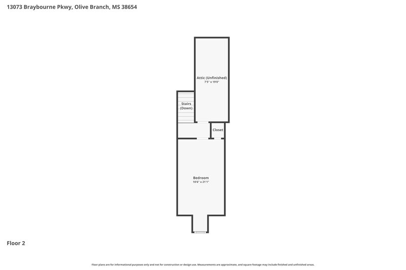 2,190/Mo, 13073 Braybourne Parkway Olive Branch, MS 38654 Floorplan View 2