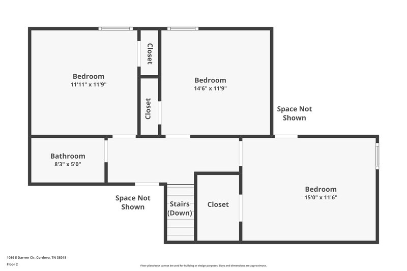 2,940/Mo, 1086 Darren Cir E Cordova, TN 38018 Floor Plan View