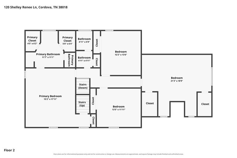 2,295/Mo, 120 Shelley Renee Ln Cordova, TN 38018 Floor Plan View 2
