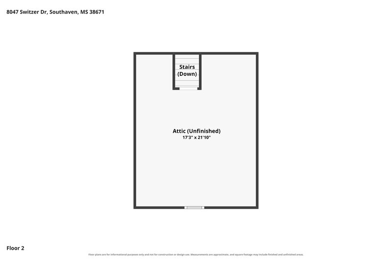 2,035/Mo, 8047 Switzer Dr Southaven, MS 38671 Floorplan View 2