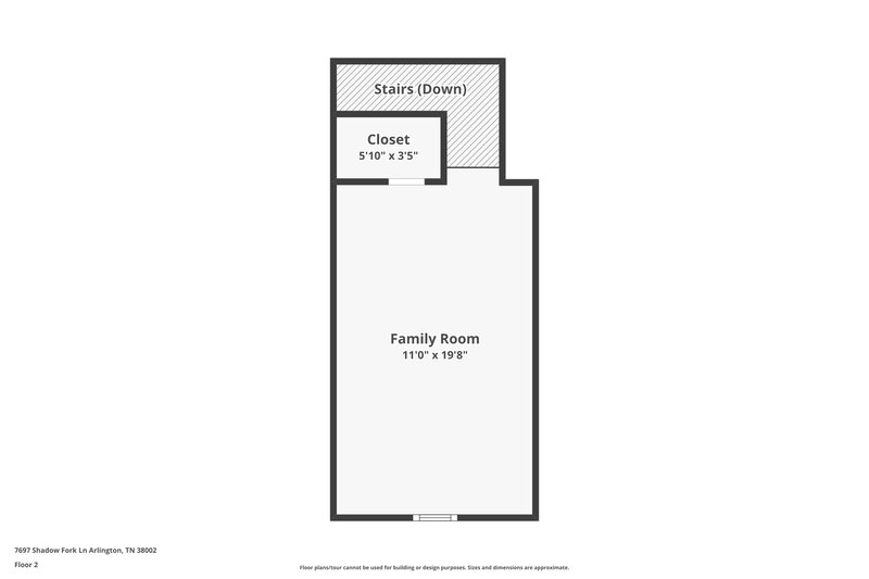 1,930/Mo, 7697 Shadow Fork Ln Arlington, TN 38002 Floor Plan View 3