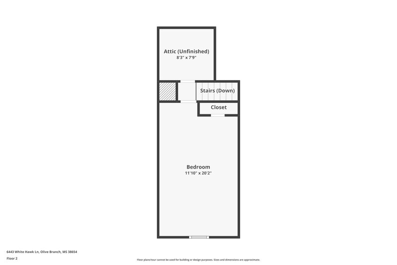 1,900/Mo, 6443 White Hawk Ln Olive Branch, MS 38654 Floorplan View 2