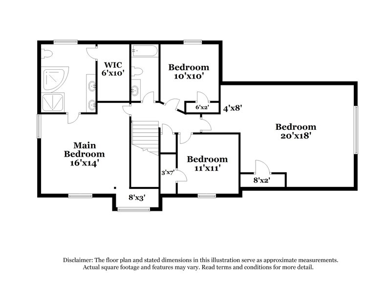2,135/Mo, 12800 Fox Bend Ln Olive Branch, MS 38654 Floor Plan View 2