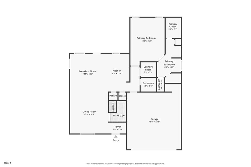 1,820/Mo, 1511 Beringer Dr Cordova, TN 38018 Floor Plan View