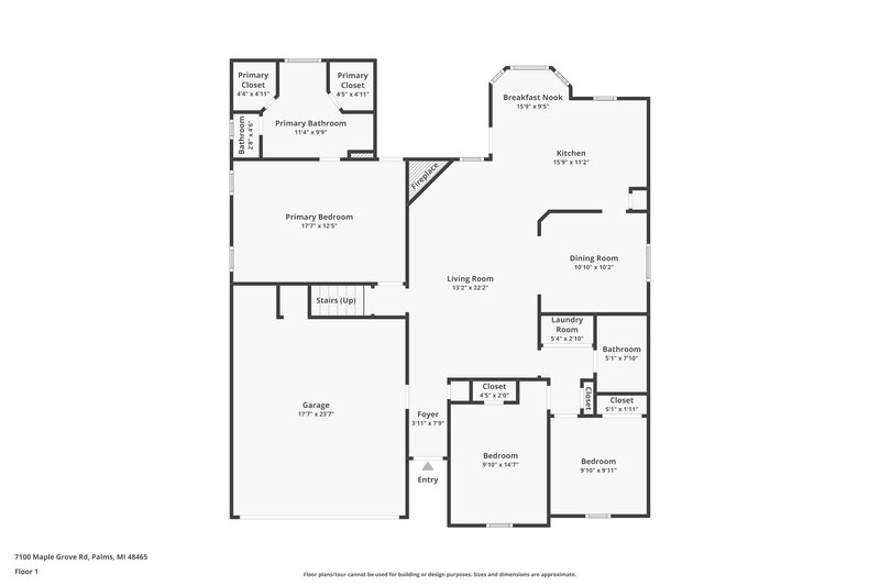 2,005/Mo, 7100 Maple Grove Rd Olive Branch, MS 38654 Floor Plan View