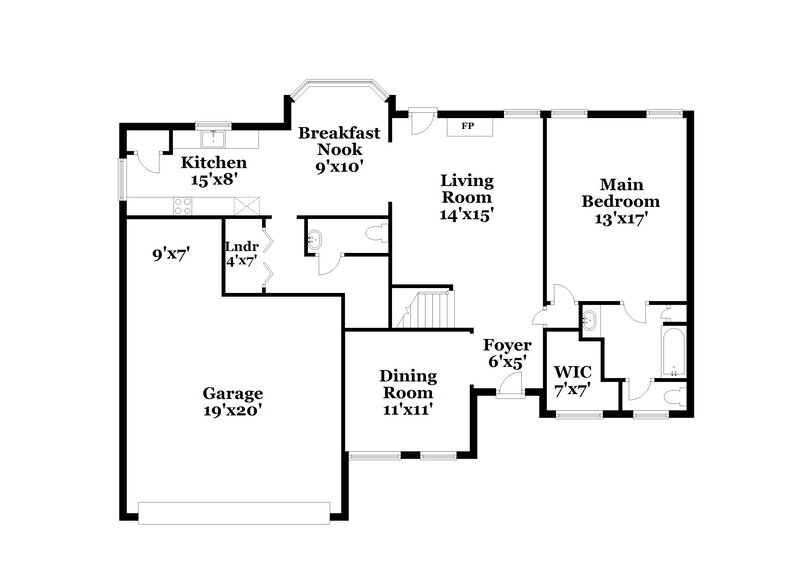 2,195/Mo, 5996 Southbend Ln Olive Branch, MS 38654 Floor Plan View