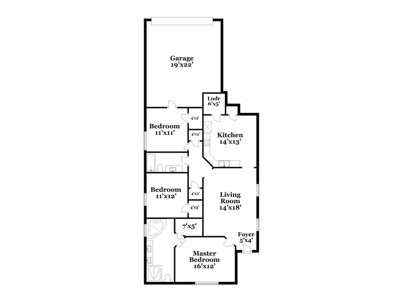 1,595/Mo, 6855 Mikayla Ln Cordova, TN 38018 Floor Plan View