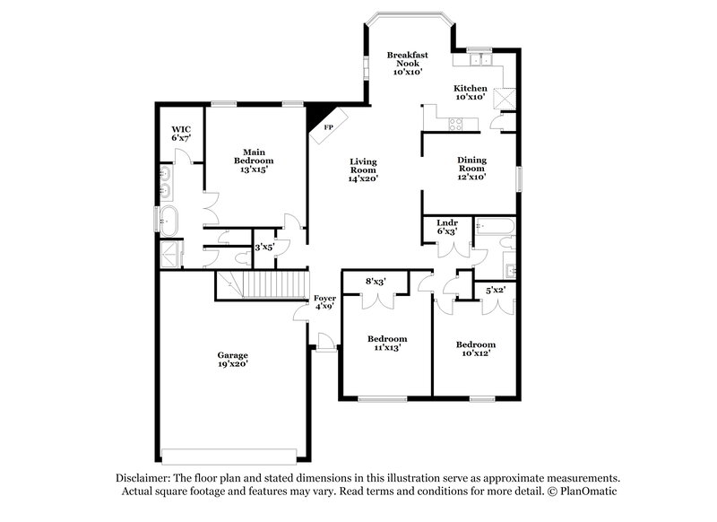 2,090/Mo, 1125 Red Fern Cir W Cordova, TN 38018 Floor Plan View