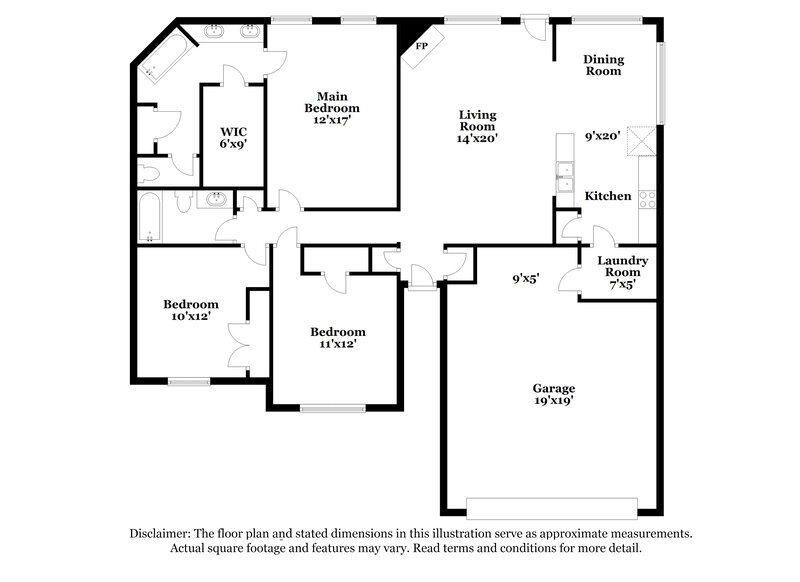 1,795/Mo, 165 Garden View Dr Oakland, TN 38060 Floor Plan View
