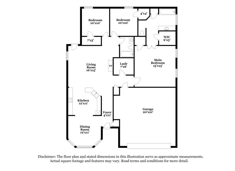 1,805/Mo, 316 Vaiden Ridge Dr N Hernando, MS 38632 Floor Plan View