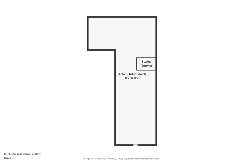 1,690/Mo, 8643 Bonfire Drive Southaven, MS 38671 Floor Plan View 2