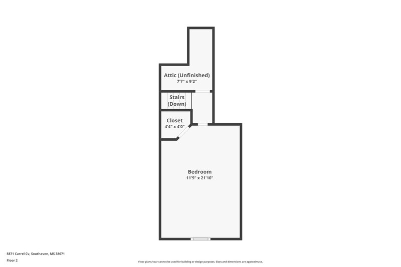 1,895/Mo, 5871 Carrel Cove Southaven, MS 38671 Floorplan View 2