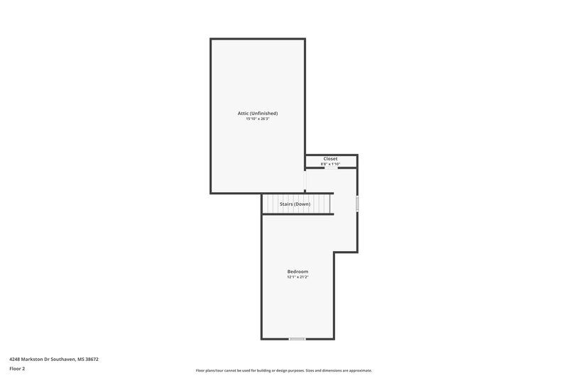 2,010/Mo, 4248 Markston Dr Southaven, MS 38672 Floorplan View 2
