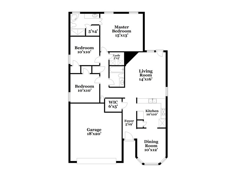 1,825/Mo, 8334 Regal Bend Dr Olive Branch, MS 38654 Floorplan View