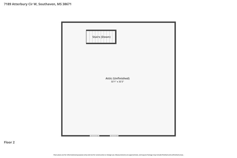 1,810/Mo, 7189 Atterbury Cir W Southaven, MS 38671 Floor Plan View 2