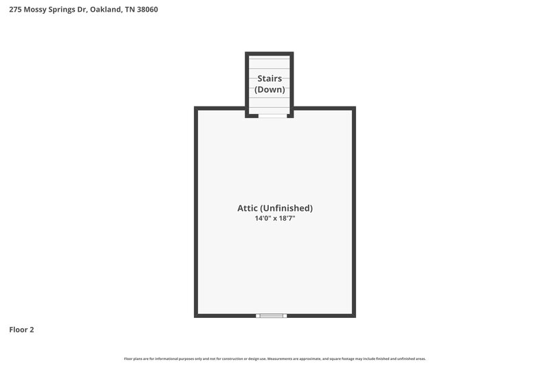 1,810/Mo, 275 Mossy Springs Dr Oakland, TN 38060 Floorplan View