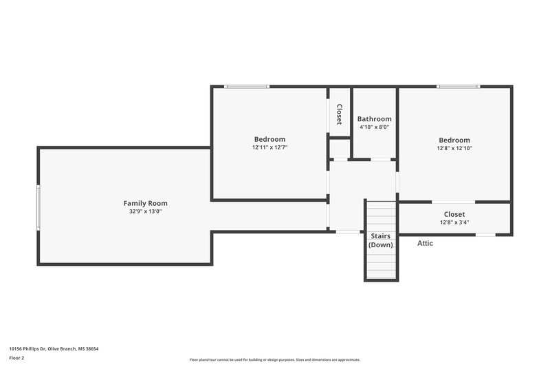 1,880/Mo, 10156 Phillips Dr Olive Branch, MS 38654 Floor Plan View 2