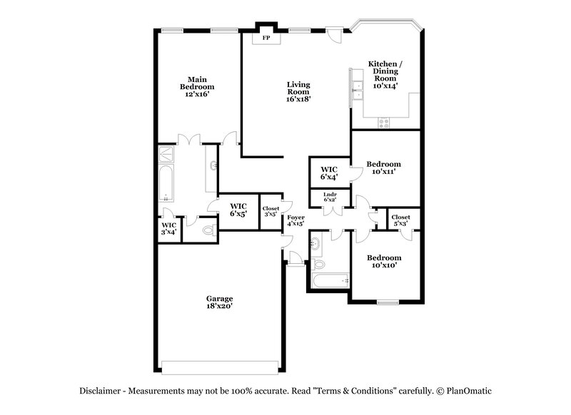 1,725/Mo, 1143 Breezy Valley Dr Cordova, TN 38018 Floor Plan View