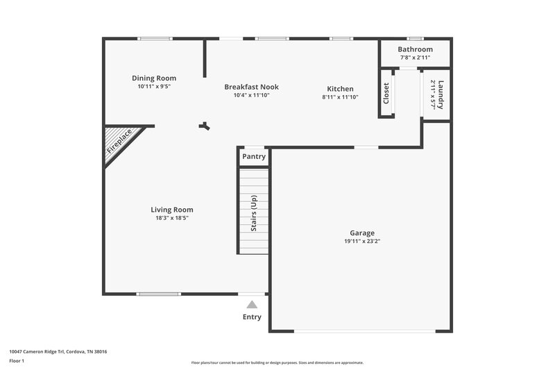 2,620/Mo, 10047 Cameron Ridge Trl Cordova, TN 38016 Floor Plan View