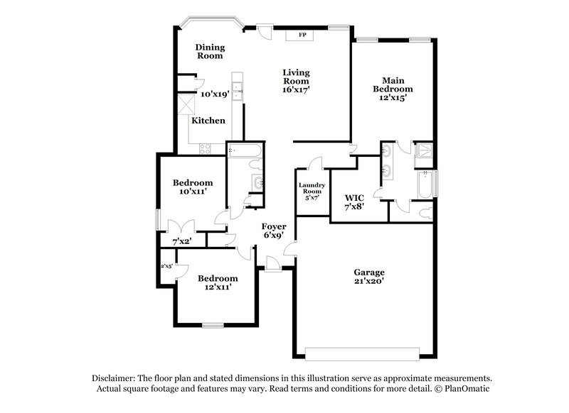 1,665/Mo, 300 Garden Springs Dr Oakland, TN 38060 Floor Plan View