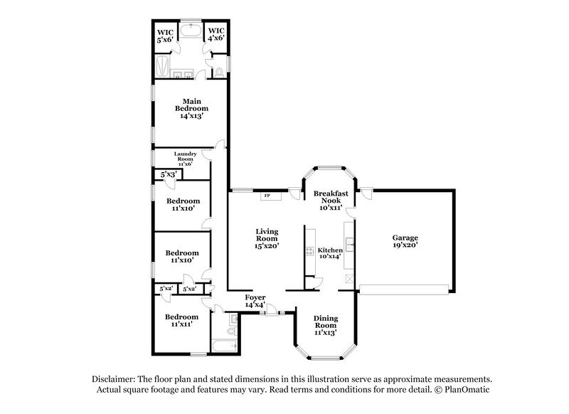 1,655/Mo, 13230 Whitehawk Cross Olive Branch, MS 38654 Floor Plan View