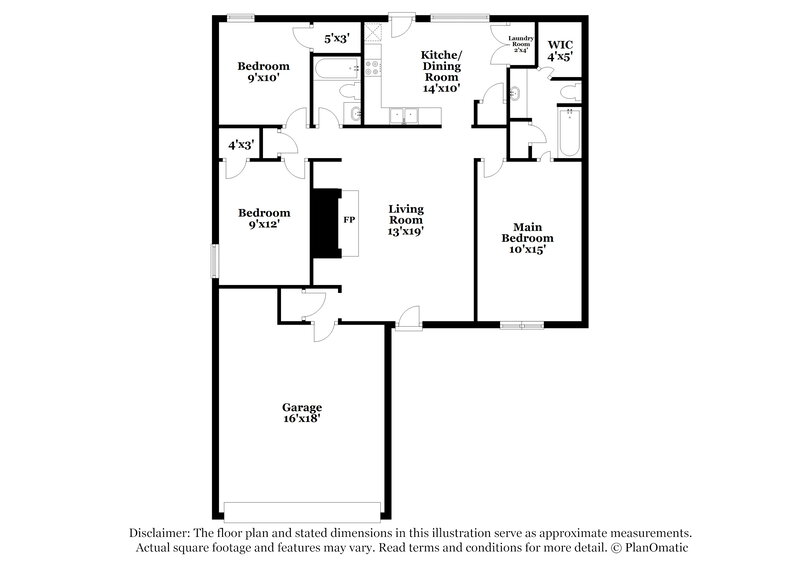 1,605/Mo, 7067 Hurt Rd Horn Lake, MS 38637 Floor Plan View