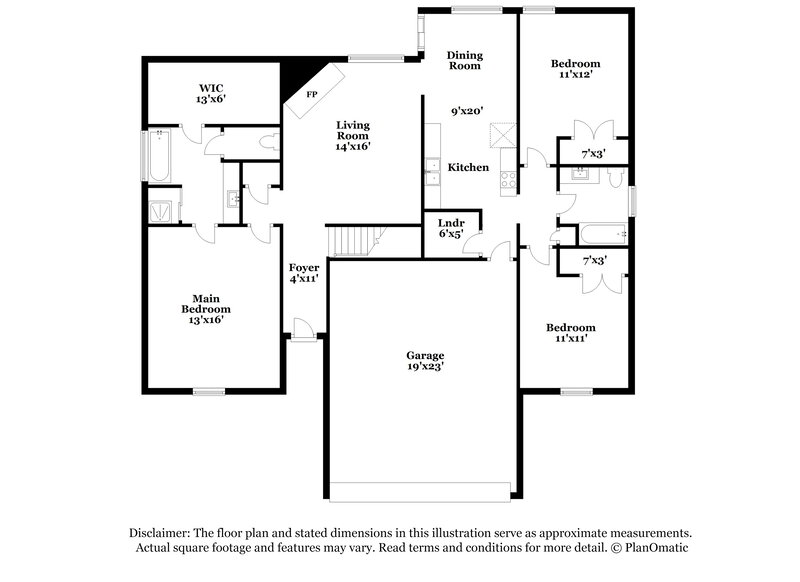 2,710/Mo, 1128 Red Fern Cir E Cordova, TN 38018 Floorplan View