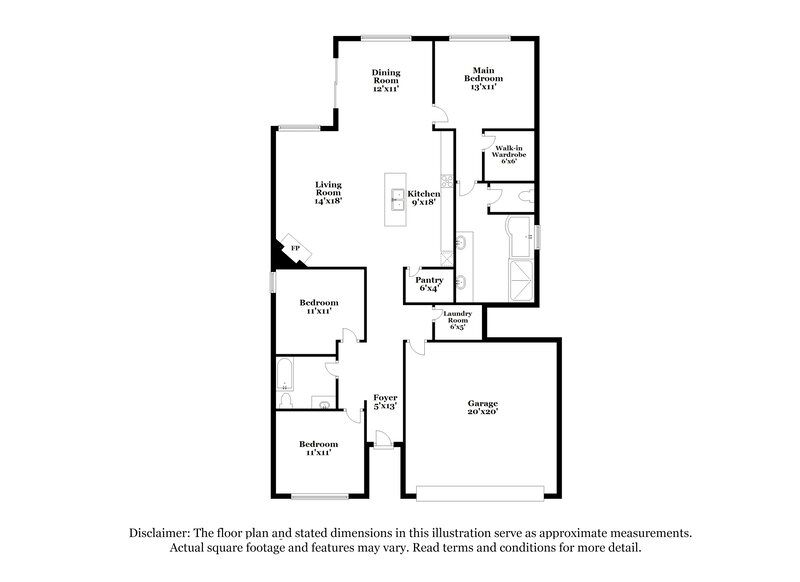 2,105/Mo, 365 Beau Tisdale Dr Oakland, TN 38060 Floor Plan View