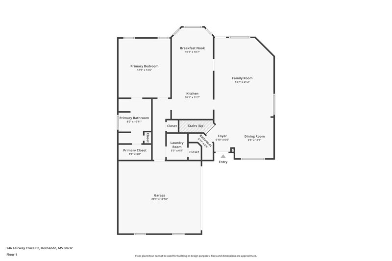 2,045/Mo, 246 Fairway Trace Dr Hernando, MS 38632 Floor Plan View